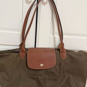 Olive Longchanp Shoulder Tote Bag